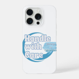 Custom “Handle With Care” Name  iPhone 15 Pro Hülle