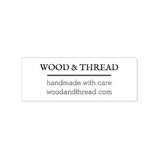 Custom Handmade Business Stamp  Minimal Logo Style Gummistempel