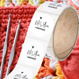 Custom handmade by stickers for handmade item