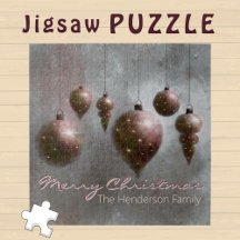 Custom Hanging Christmas Baubles Kupfer Grau -