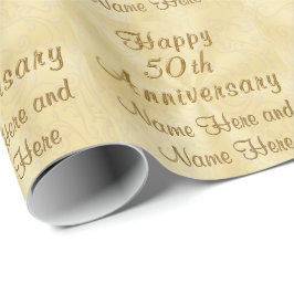 Custom Happy 50-jähriges Wrapping Paper Geschenkpapier