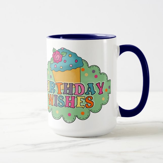 Custom Happy Birthday #2 Geschenkidee Tasse (Rechts)