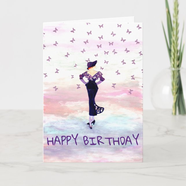 CUSTOM HAPPY BIRTHDAY CARD KARTE (Vorderseite)