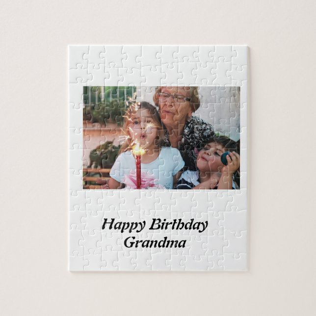 Custom Happy Birthday Oma Foto (Vertikal)