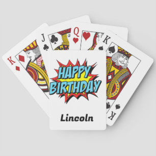 Custom Happy Birthday Spielkarten