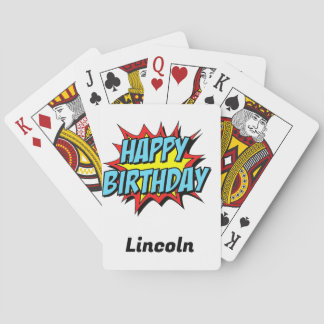 Custom Happy Birthday Spielkarten