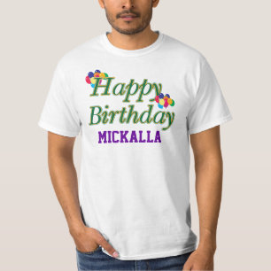 Custom Happy Birthday Tee Shirt