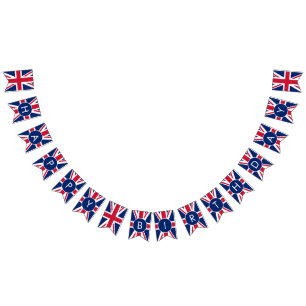 Custom Happy Birthday Union Jack Wimpelkette