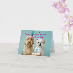 Custom Happy Birthday von Ihrem Lieblings-Pelz-Kin Karte