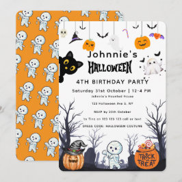 Custom Happy Halloween Geburtstag Einladung