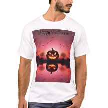 Custom Happy Halloween T - Shirt