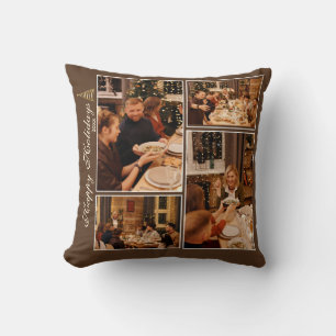 Custom Happy Holidays Fotos Kopfkissen werfen Kissen