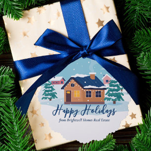 Custom Happy Holidays Real Anwesen Company Geschen Ornament Karte
