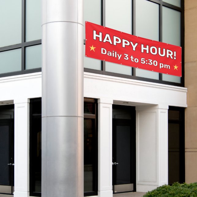 Custom Happy Hour Banner (Äußeres Gebäude)