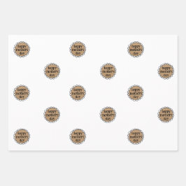 Custom HAPPY MUTTER'S DAY Scalloping Edge Geschenk Geschenkpapier Set
