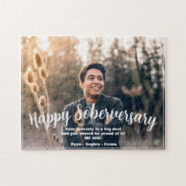 Custom Happy Soberversary 1 Foto Personalisiert