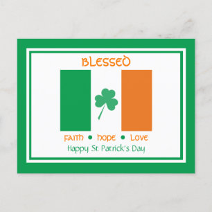 Custom HAPPY ST PATRICK'S DAY Christlich gesegnet Feiertagspostkarte