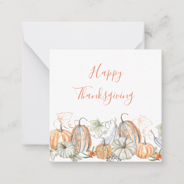 Custom Happy Thanksgiving Mitteilungskarte (Vorderseite)