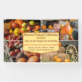 Custom Harvest Festival Celebration Banner