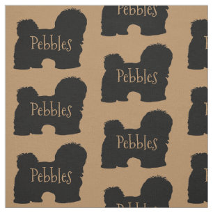 Custom Havanese Dog Fabric Stoff
