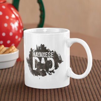 Custom Havanese Vater Vatertag Hund Lover Kaffeetasse
