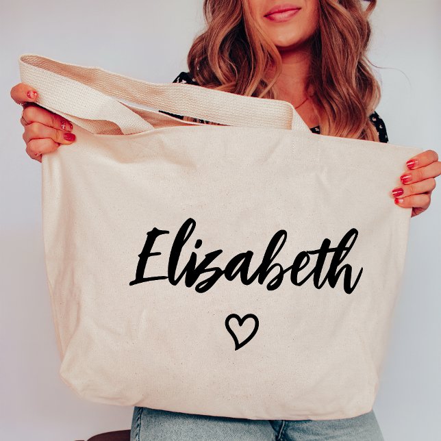 Custom Heart Bachelorette Bridesmaid Girls Trip Tragetasche (Von Creator hochgeladen)