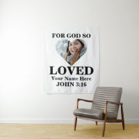 Custom heart Foto Christlich Bible Verse John 3 16