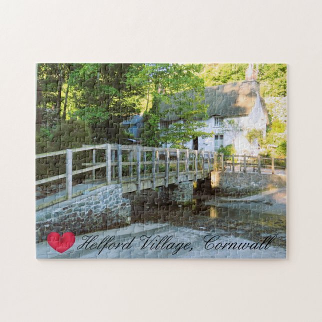 Custom Heart Helford Village Bridge Cornwall Foto (Horizontal)