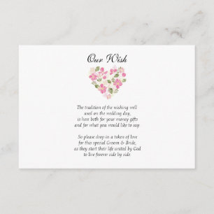 Custom Heart Hochzeit wünschen eine gute Einladung