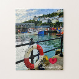 Custom Heart Mevagissey Hafen Lifebuoy Cornwall