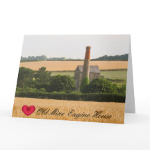 Custom Heart Old Mine Engine House Cornwall Foto
