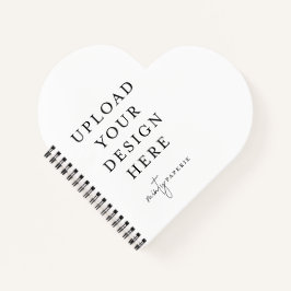 Custom Heart Spiral Notebook Notizbuch