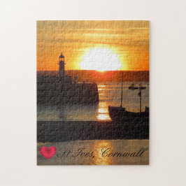 Custom Heart St Ives Harbour Sun Cornwall Foto