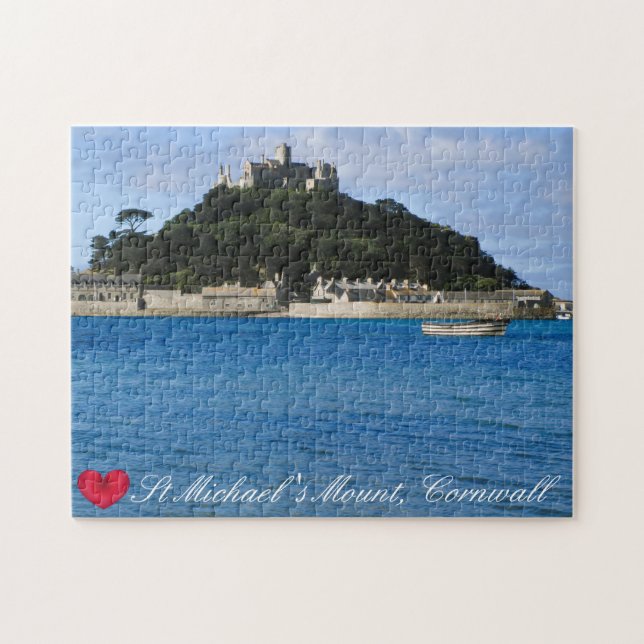Custom Heart St Michaels Mount Cornwall Foto (Horizontal)