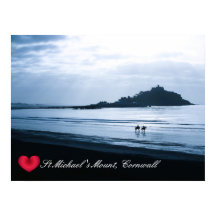 Custom Heart St Michaels Mount Cornwall + Horses