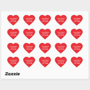 Custom Heart Sticker - Weihnachts- und Hochzeitsde