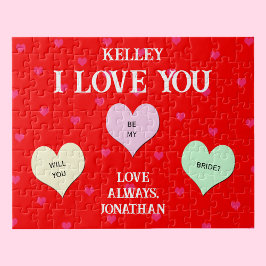 Custom Heart werden Sie meine Bridge Jigsaw Puzzle