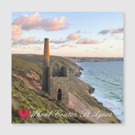 Custom Heart Wheart Coates St Agnes Cornwall Foto Magnetkarte