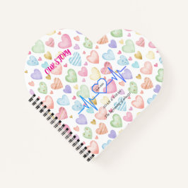 Custom Heartbeat Photo Notebook - Personalized Dat Notizbuch