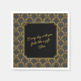 Custom Heartfelt Love Note Wedding Napkins Serviette