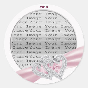 Custom Hearts Pastellfarben Rosa Band Stickers