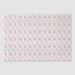 Custom Hebrew Venachafoch-hu Purim Mishloach Manot Seidenpapier