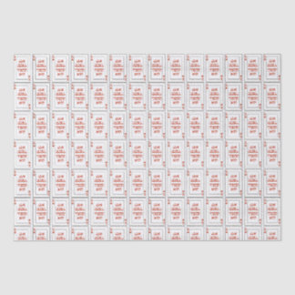 Custom Hebrew Venachafoch-hu Purim Mishloach Manot Seidenpapier