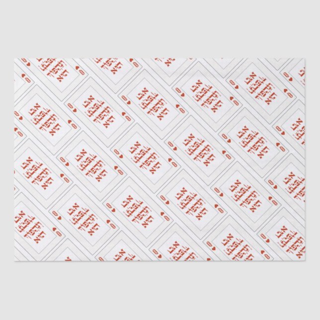 Custom Hebrew Venachafoch-hu Purim Mishloach Manot Seidenpapier (Vorderseite)