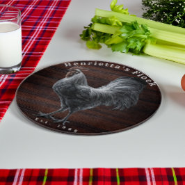 Custom Heirloom Rooster Bauernhof Schneidebrett
