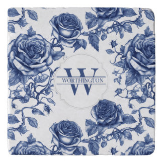 Custom Heirloom Rose Collection Blue Rose Töpfeuntersetzer