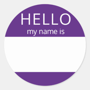 Custom HELLO Mein Name ist Aufkleber Abzeichen Lee
