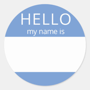 Custom HELLO Mein Name ist Aufkleber Abzeichen Lee