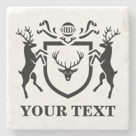 Custom Heraldic Stadium Blazon Steinuntersetzer