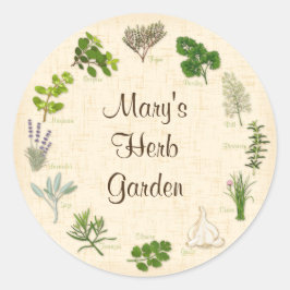 Custom Herb Garden Stickers